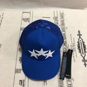 Amiri 3 Star Klein Blue Trucker Hat